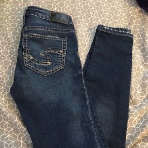 Silver Suki Mid Super Skinny